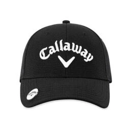 CALLAWAY STITCH MAGNET BALL MARKER CAP BLACK -Gofl Club Store 35284 1