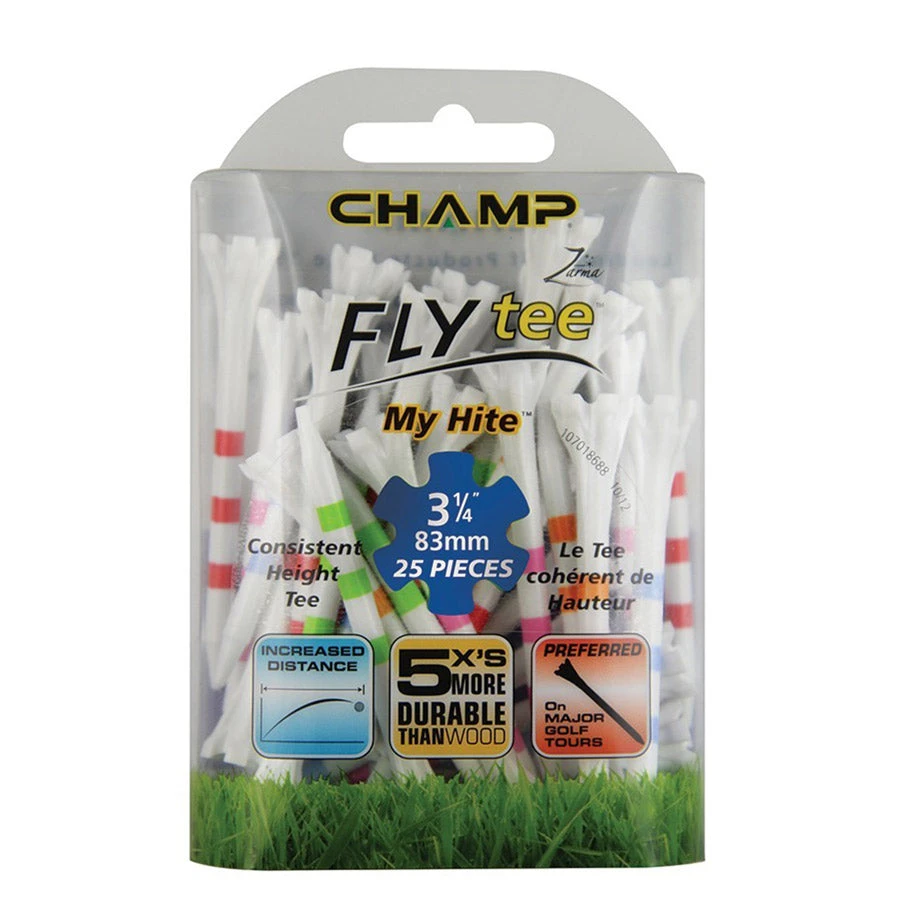 Champ (25pk) My Hite FlyTee 83mm Citrus 3 Champ (25pk) My Hite FlyTee 83mm Citrus