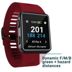 Shot Scope G3 GPS Watch RED -Gofl Club Store GAGPSSG3003 1 L