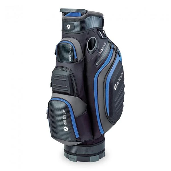 Motocaddy Pro Series Cart Bag Black Blue 3 Motocaddy Pro Series Cart Bag Black Blue