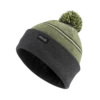 PING MEN'S HEWITT BOBBLE KNIT HAT Grey/Green -Gofl Club Store P03559 HEWITT GREY GREEN FRONT