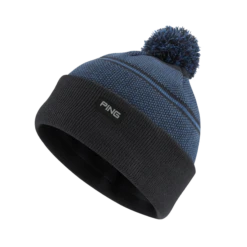 PING MEN'S HEWITT BOBBLE KNIT HAT Navy/Delph Blue