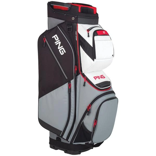 Ping Pioneer 191 Cart Bag Silver/White/Scarlet 3 Ping Pioneer 191 Cart Bag Silver/White/Scarlet
