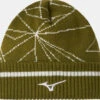 MIZUNO BREATH THERMO GRAPHIC BEANIE OLIVE -Gofl Club Store S52GW2501 39 khaki
