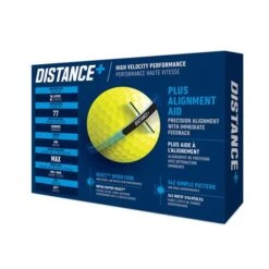 TaylorMade Distance + Golf Balls Dozen Yellow 7 TaylorMade Distance + Golf Balls Dozen Yellow -Gofl Club Store TA21D0101002 2 L