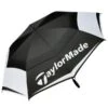 TaylorMade64" Double Canopy Umbrella Black - White -Gofl Club Store TA7H501BLKWHOS L