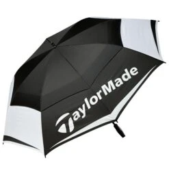 TaylorMade64" Double Canopy Umbrella Black - White