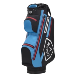 Callaway Chev Dry 14 Golf Cart Bag - Black/CYAN/Fire Red
