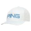 Ping Classic Lite Golf Cap White/Light Blue 2 Ping Classic Lite Golf Cap White/Light Blue -Gofl Club Store ping classic lite golf cap 35980 01 1 1