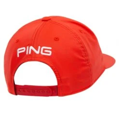Ping Classic Lite Golf Cap Red/White -Gofl Club Store ping classic lite golf cap back view 35980 04 1 1
