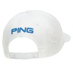 Ping Classic Lite Golf Cap White/Blue -Gofl Club Store ping classic lite golf cap back view 35980 06 1 1